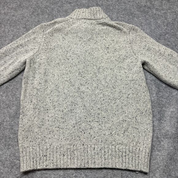 UNTUCKit Sweater Mens Large Grey 3 Button Lambswool Blend Cabincore Gorp Comfort - Picture 7 of 11